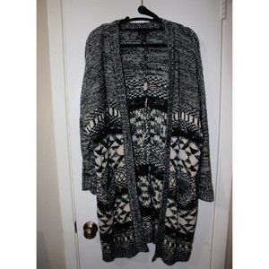 Jessica Simpson Small Womens Black White Cardigan